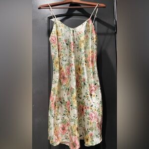 Floral Chemise - cream and Pink